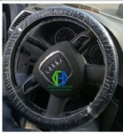 Disposable steering wheel cover machine made
